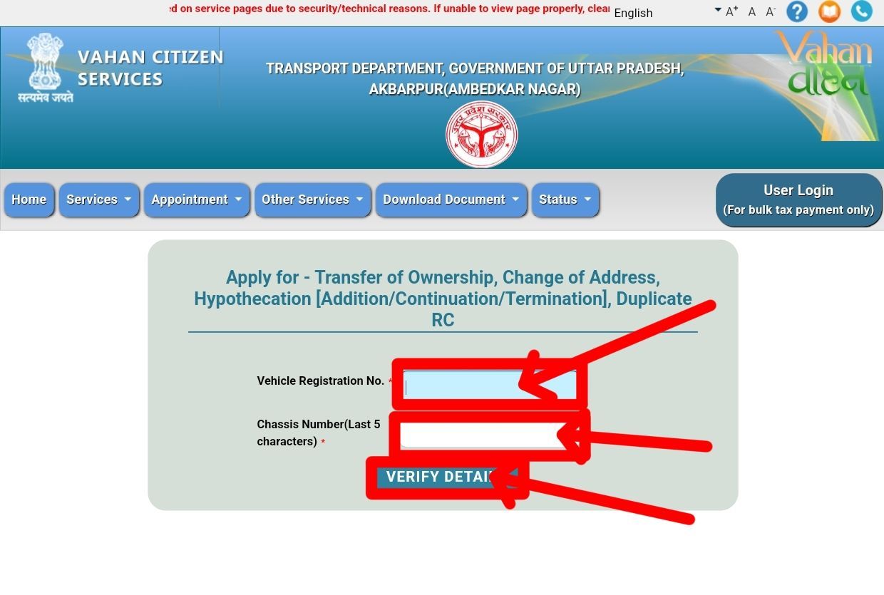 Verify Details