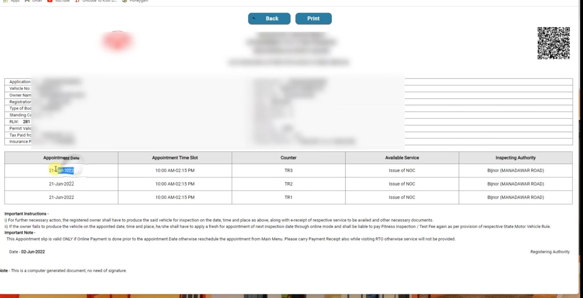 Print Receipt