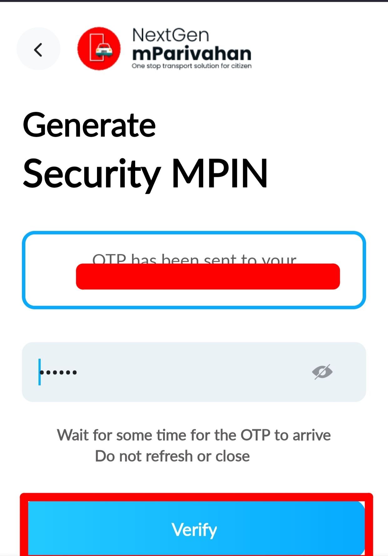 OTP Verification