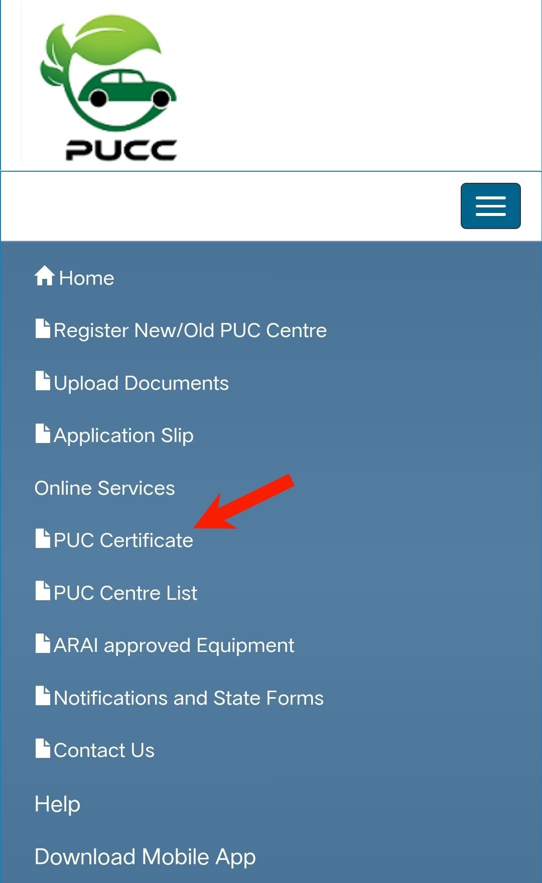 PUC Certificate