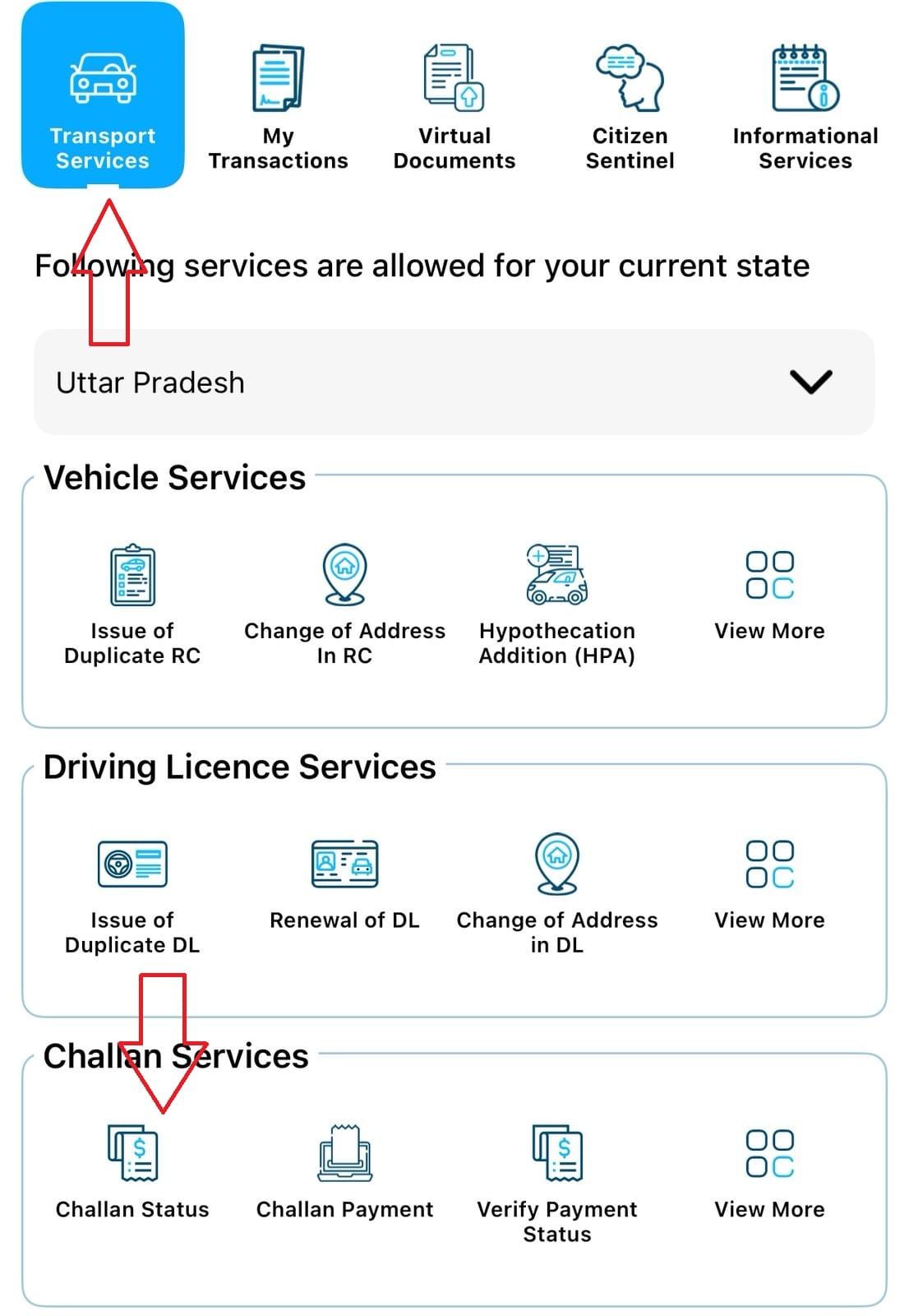 eChallan mParivahan